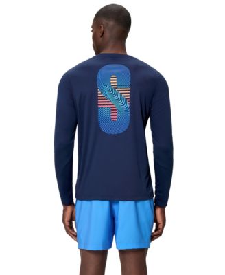 Men's Long-Sleeve Graphic Swim T-Shirt
