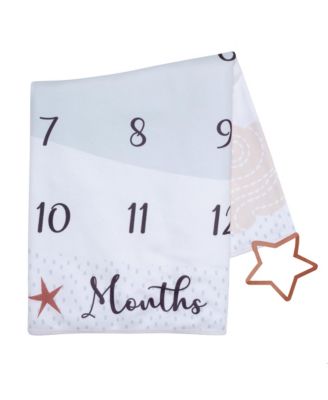 Baby Goodnight Moon Milestone Photo Opportunity Soft Fleece Blanket