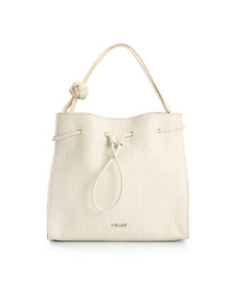 Embossed Leather Bowling Bag