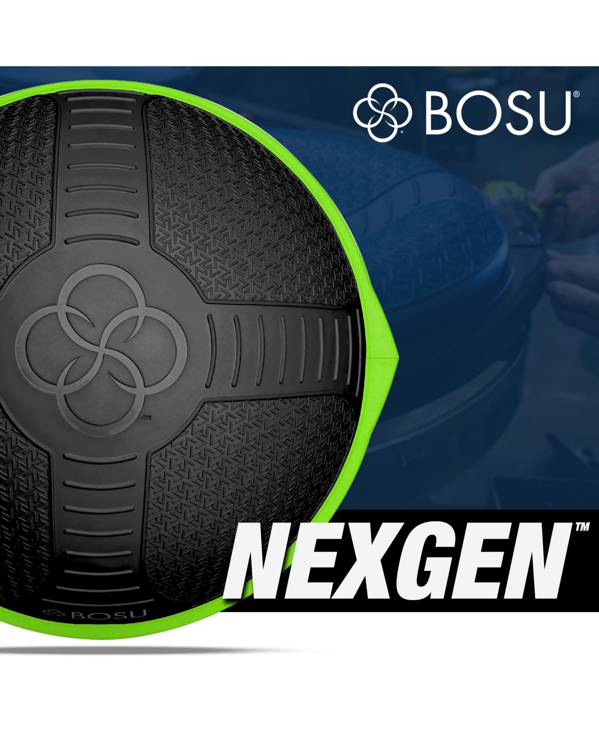 Bosu Nexgen Balance Strength Trainer, Home Gym Workout Equipment, 26