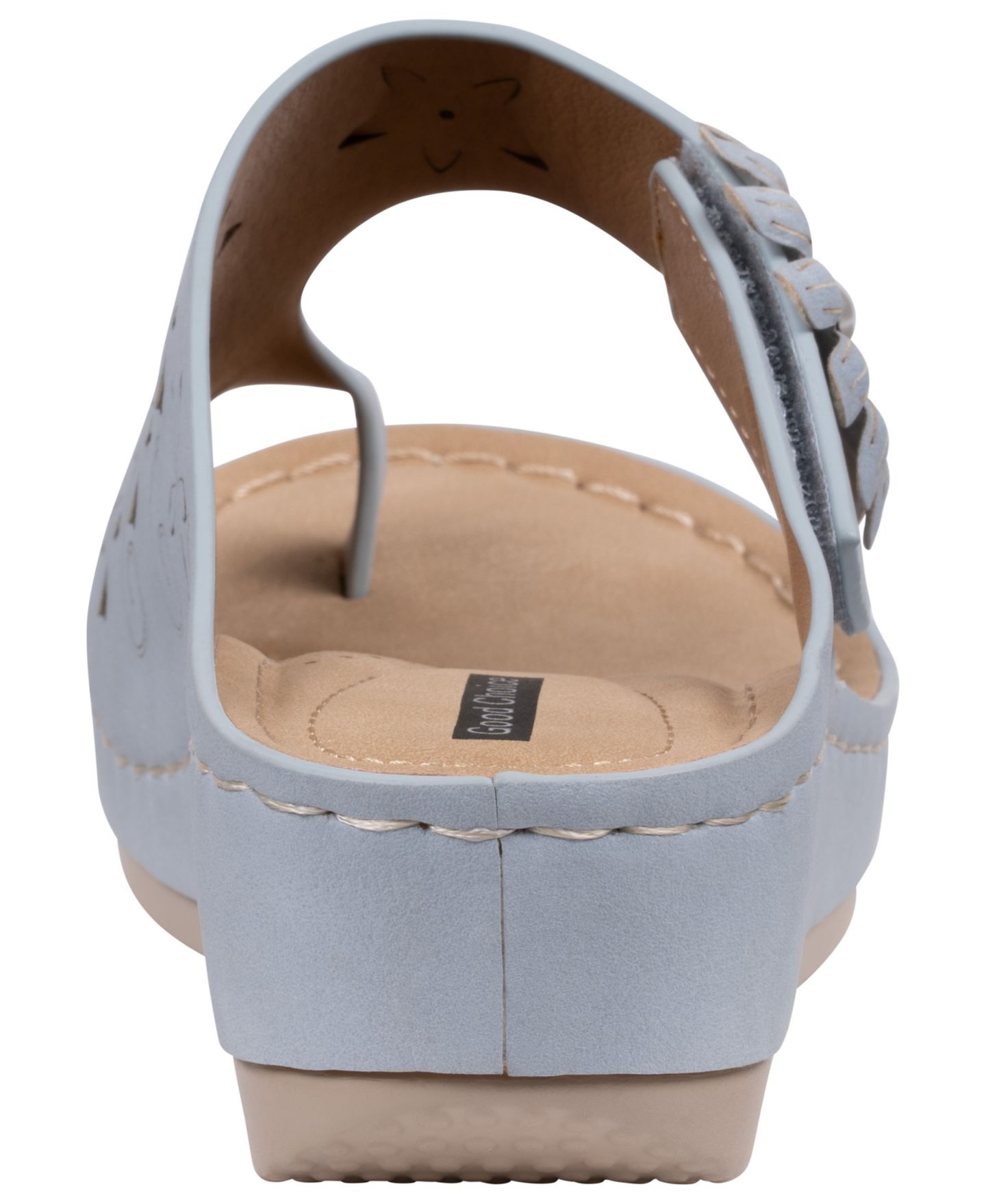Женские сандалии GC Shoes Skylar Toe Loop Wedge, цвет: Синий — фото 3