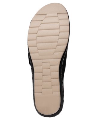 Women's Savina Embellished Round Toe Wedge Sandals