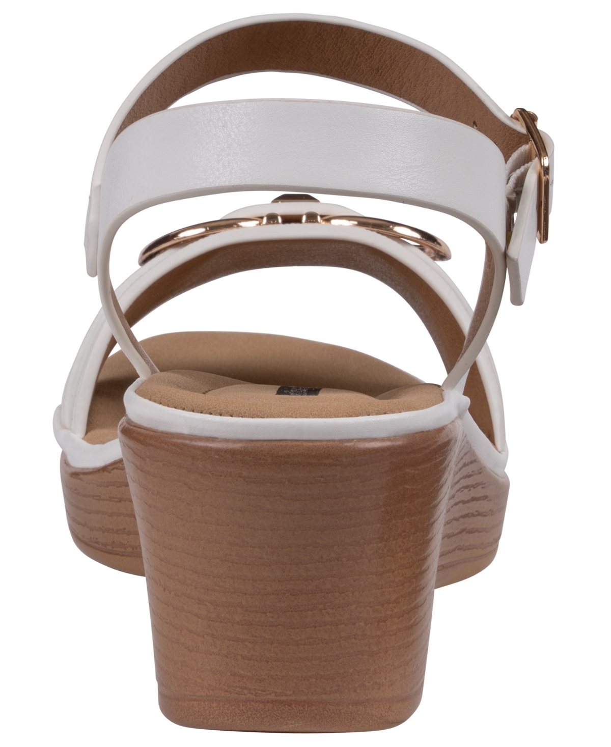 Gc Shoes Women's Nava Hardware Round Toe Wedge Sandals