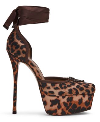 Women's Listen Lace-Up High-Heel Ballet Platform Pumps