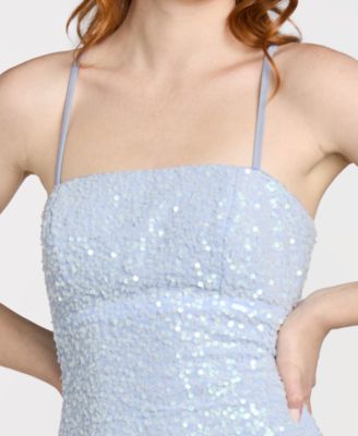 Juniors' Empire Waist Evening Gown, Regular & Plus Size