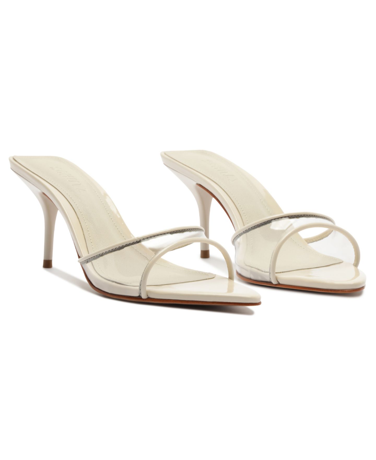 Женские сандалии Schutz Elodie Vinyl Slip-On Dress Sandals, цвет: Белый — фото 11