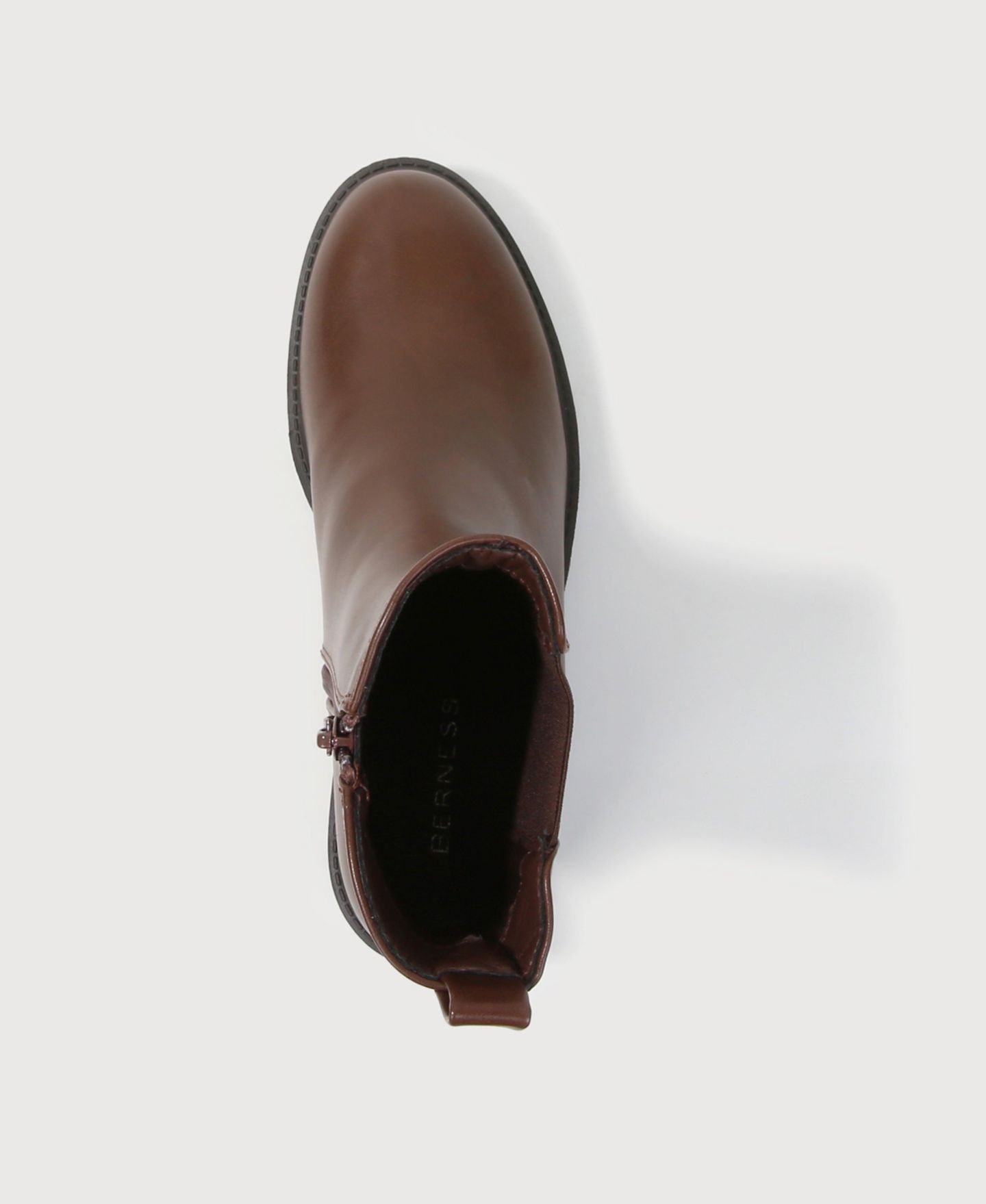Женские ботинки BERNESS Kaya Lug Sole Chelsea Booties, цвет: Коричневый — фото 5