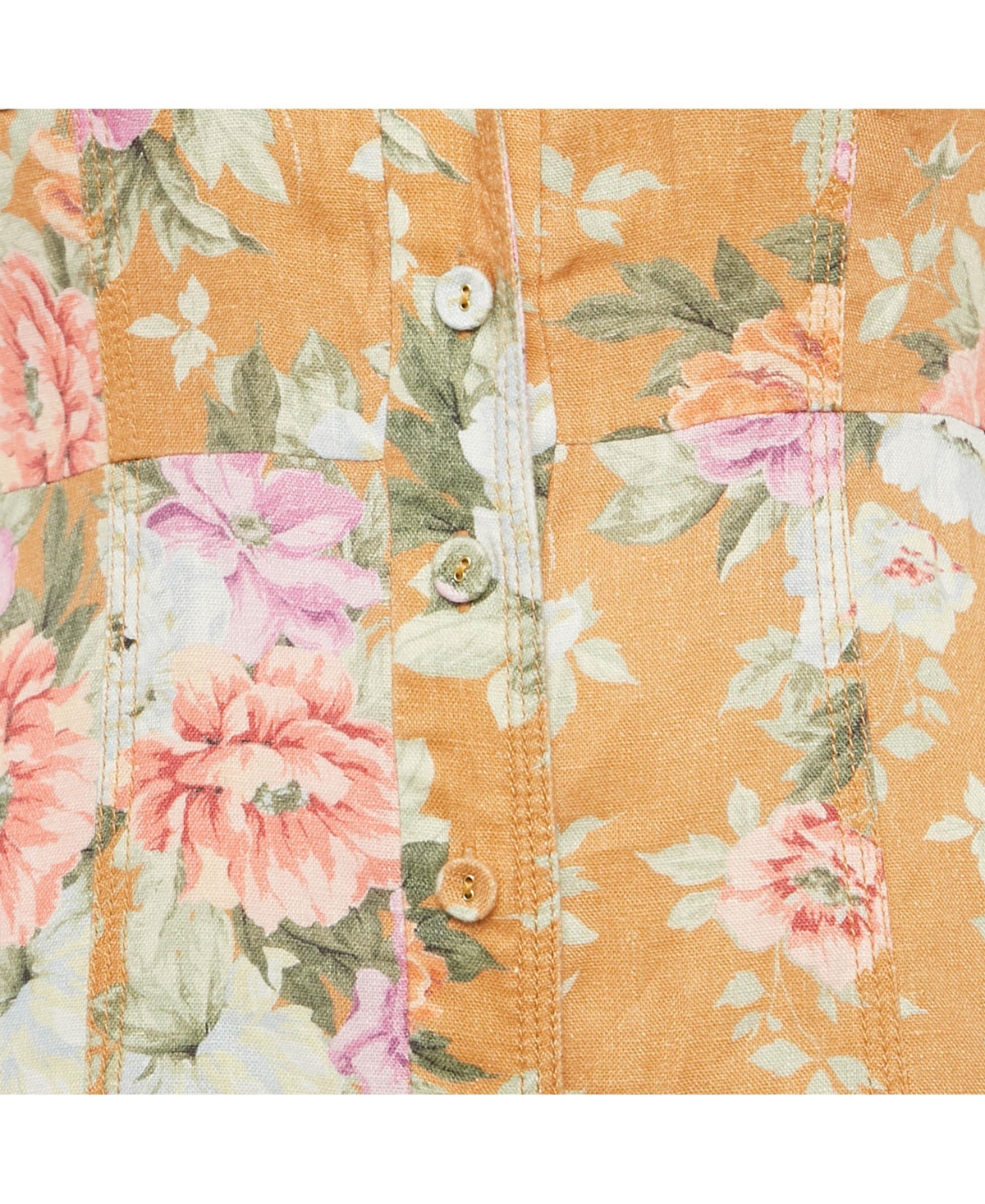 Pre-Owned Zimmermann Women's Brown Floral Print Linen Jumpsuit