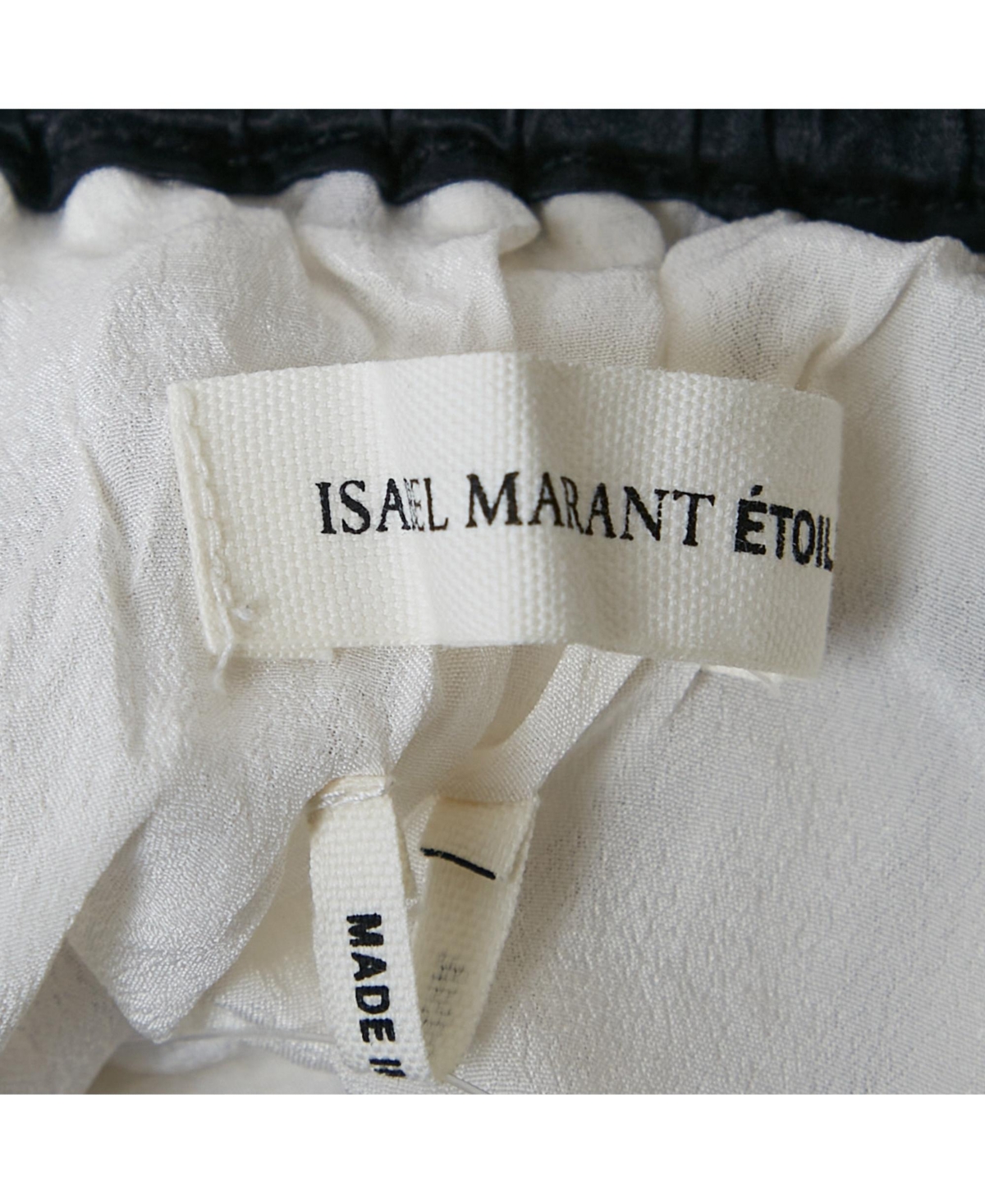 Pre-Owned Isabel Marant Women's Etoile White Windowpane Silk Skirt