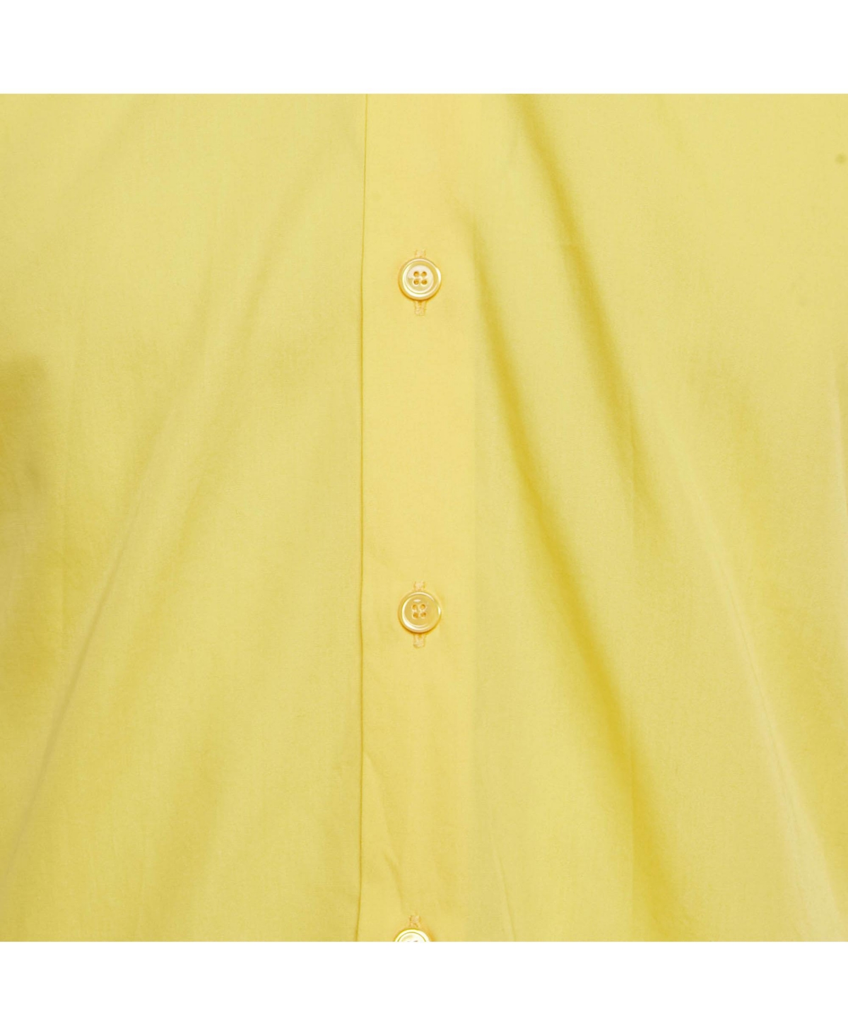 Pre-Owned Balenciaga Men's Yellow Cotton Short Sleeve Shirt