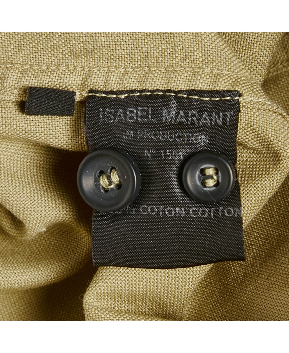 Pre-Owned Isabel Marant Men's Beige Cotton Raw Edge Shirt