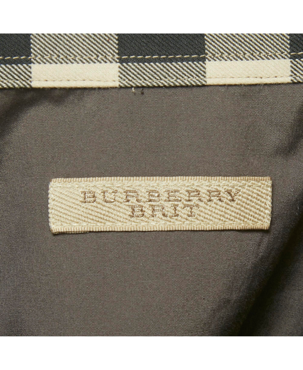 Pre-Owned Burberry Men's Brit Grey Cotton Button Front Shirt