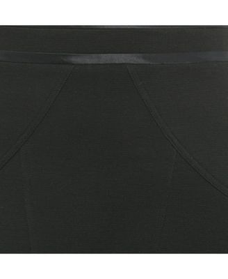 Women's Black Knit Flared Mini Skirt