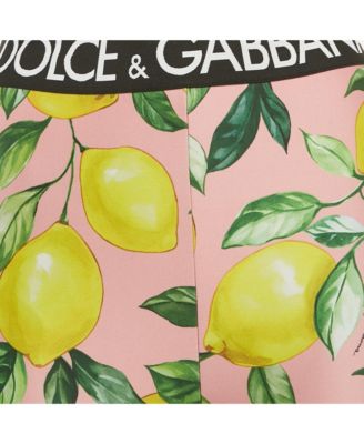 Women's Exclusive Pink Lemon Print Jersey Pants