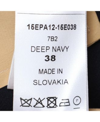 Women's Deep Navy Crepe Trousers