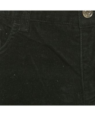 Women's Black Corduroy Slim Fit Jeans