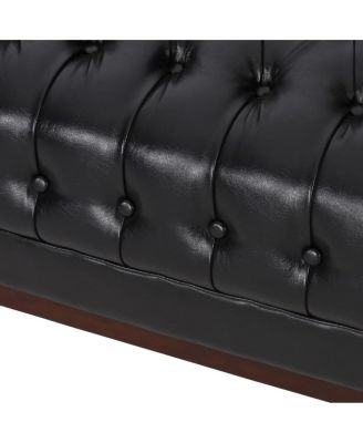 Contemporary Upholstered Sofa with Button-Tufted Diamond Stitching
