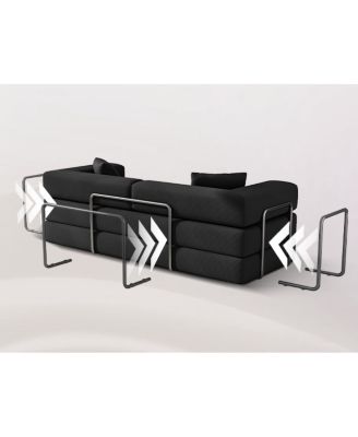 Folding Sofa Bed Convertible Corduroy Couch King Size Floor Sleeper 4-in-1