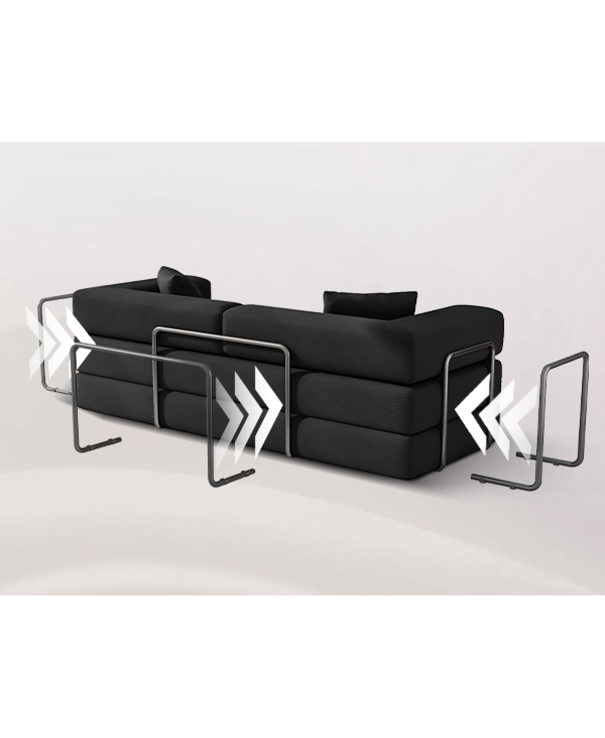 Streamdale Furniture Folding Sofa Bed Convertible Corduroy Couch King Size Floor Sleeper 4-in-1