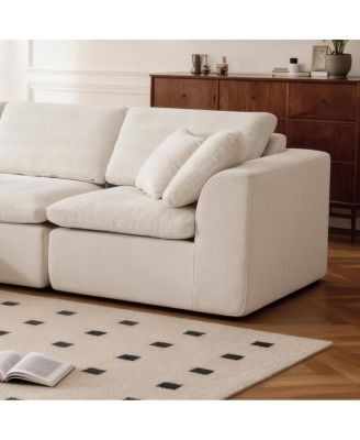 Streamdale Modern L-Shaped Sectional Sofa with Chaise Lounge, Corduroy Couch