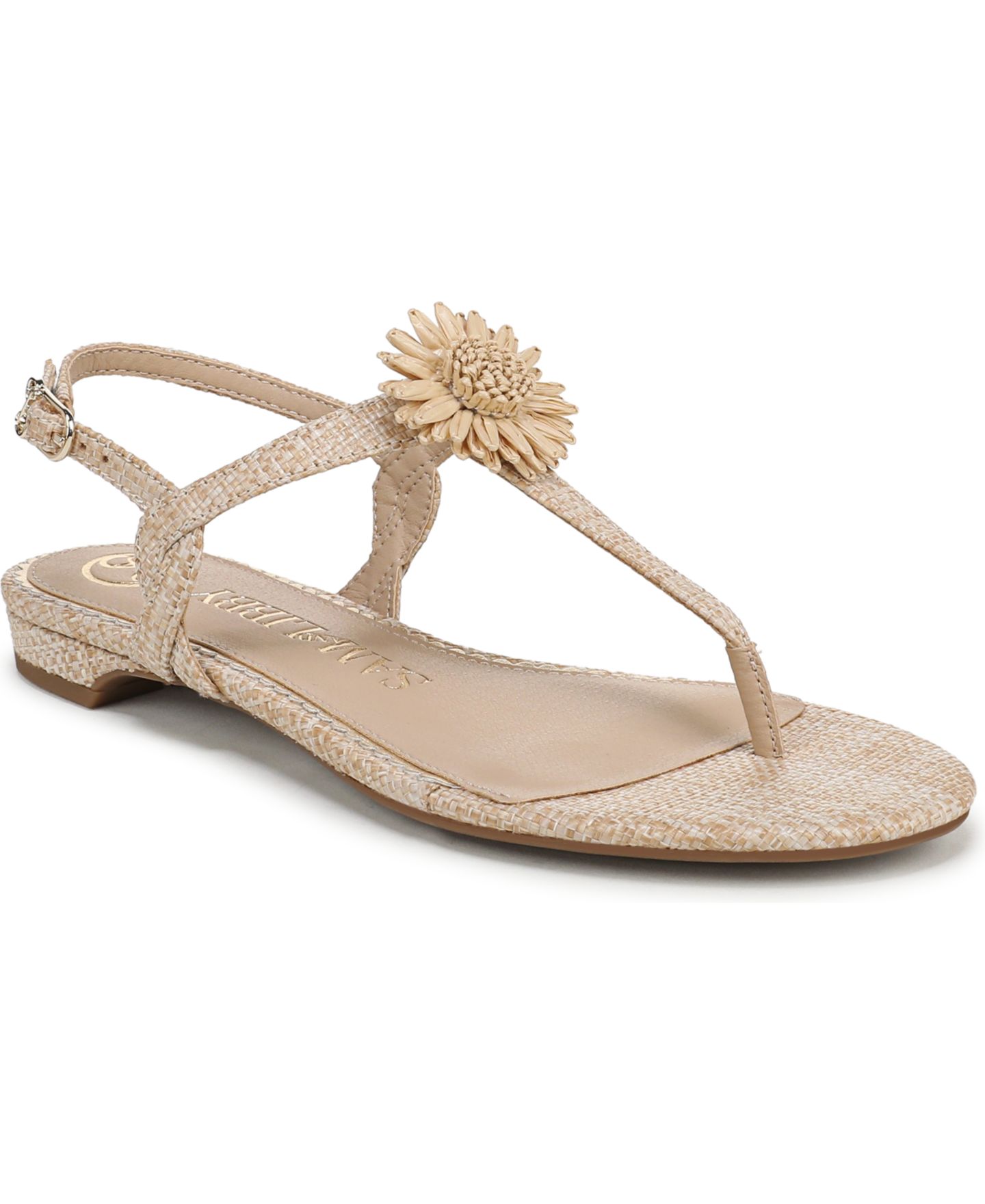 Женские сандалии Sam and Libby Hilda T Strap Flat, цвет: Raffia — фото 1