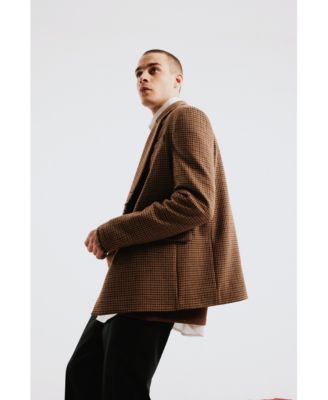 Men's Wool & Cashmere Blend Double Breasted Men Blazer