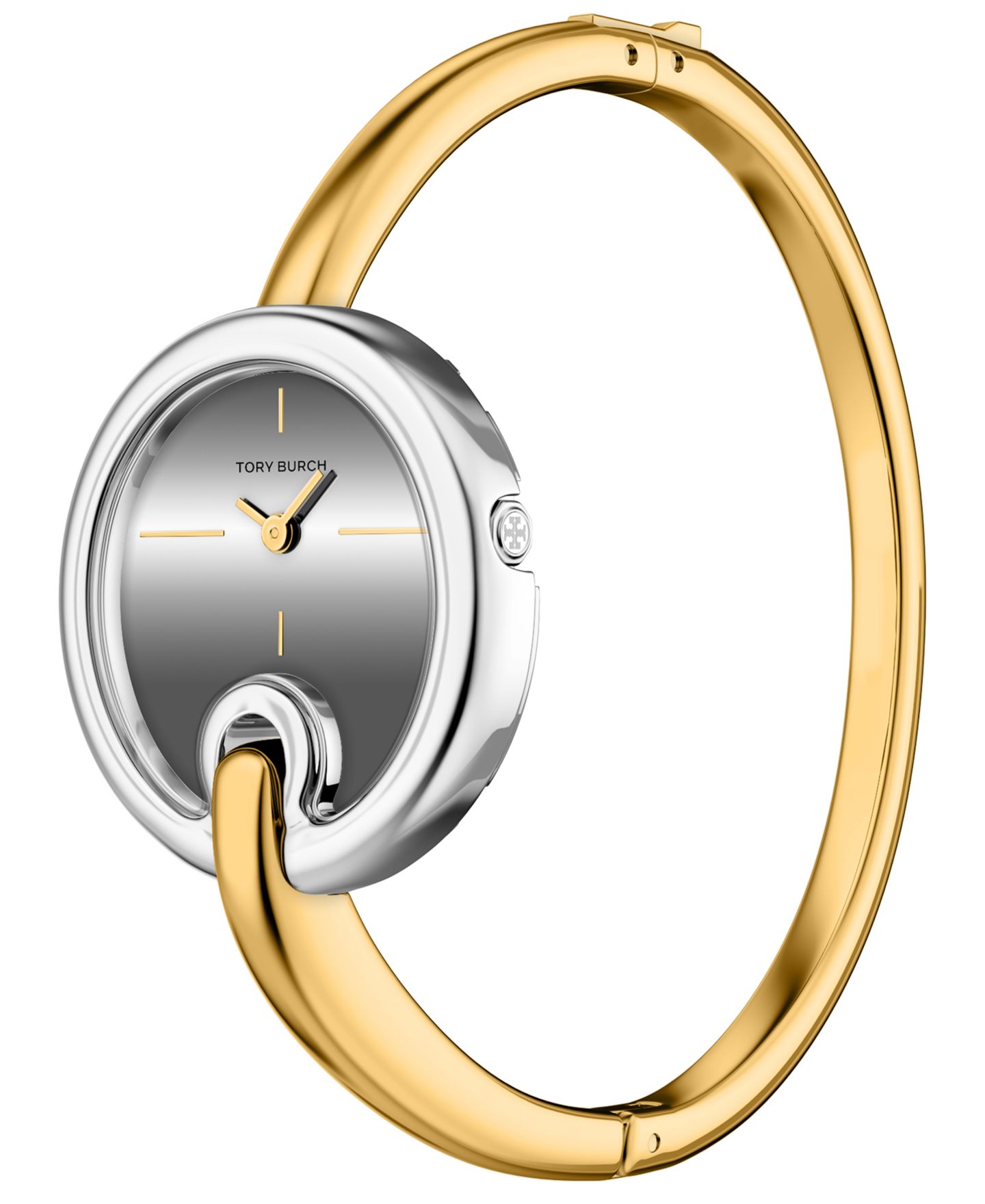 Женские часы Tory Burch The Pierced Small Quartz Two-Hand Gold Stainless-Steel Watch, 22mm — фото 6