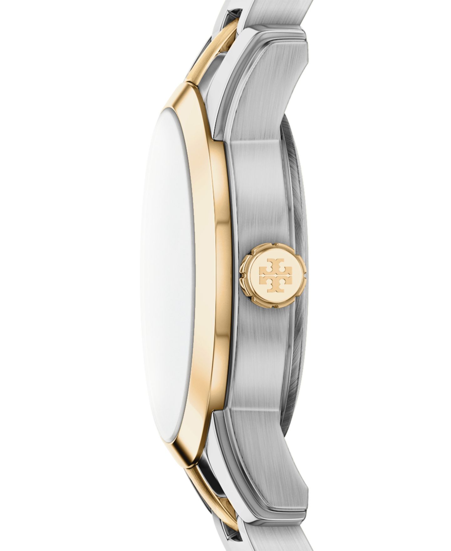 Женские часы Tory Burch The Miller Round Mini Quartz Two-Hand Two-Tone Stainless-Steel Watch, 22mm — фото 2