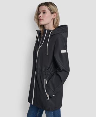 Women's Sporty Anorak Hooded Raincoat