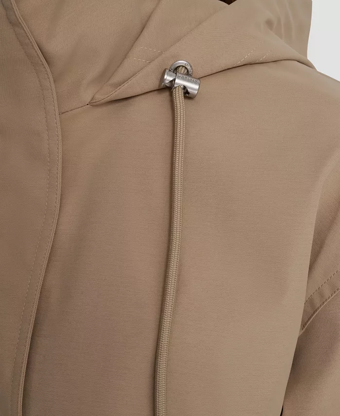 Women's Stand Collar Bomber Raincoat - thumbnail 6