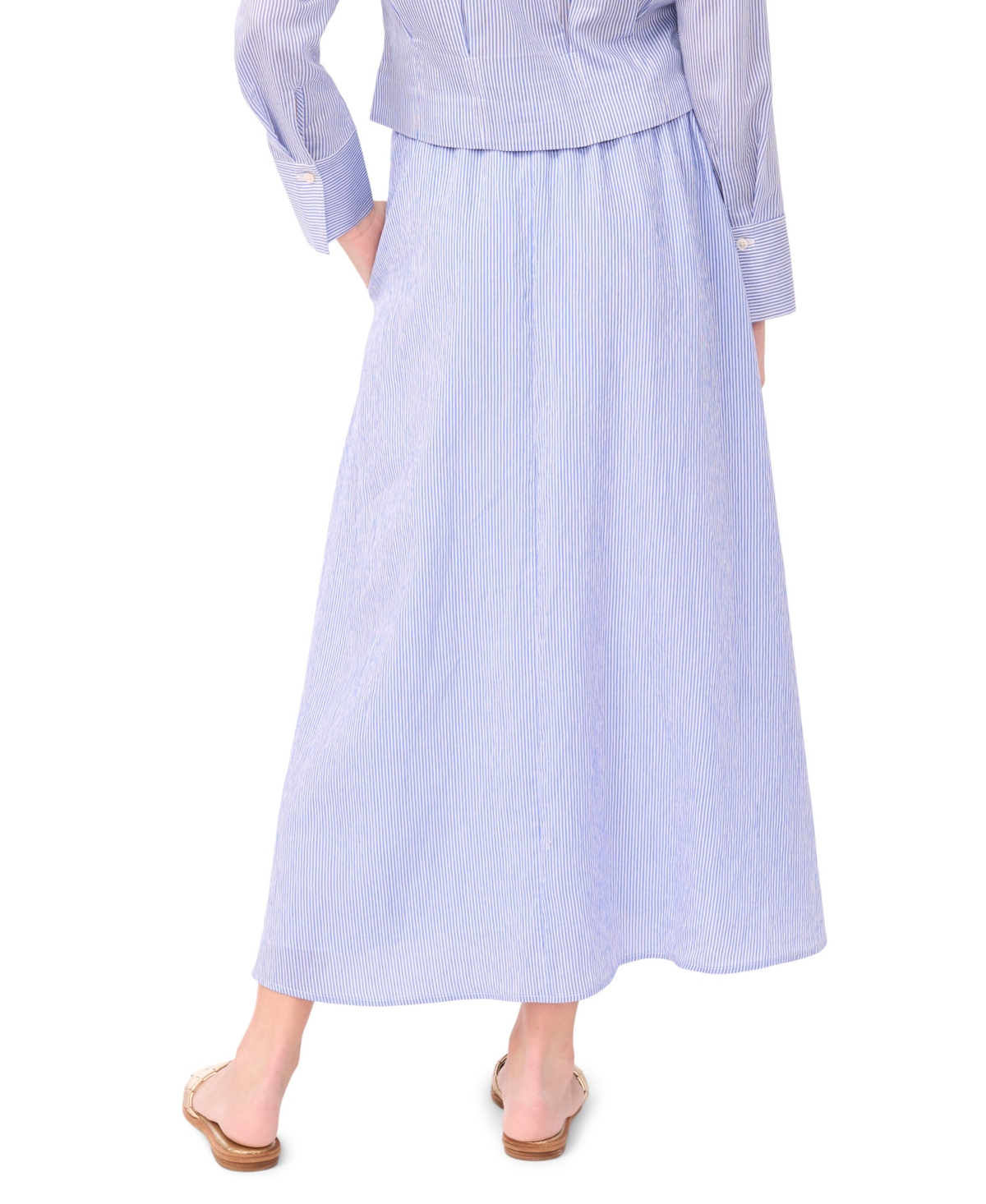 Vince Camuto Women's Elastic Waist Flowy Maxi Skirt