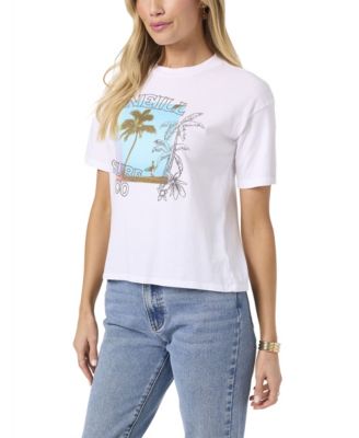 Juniors' Doodles Crew Neck Graphic T-Shirt