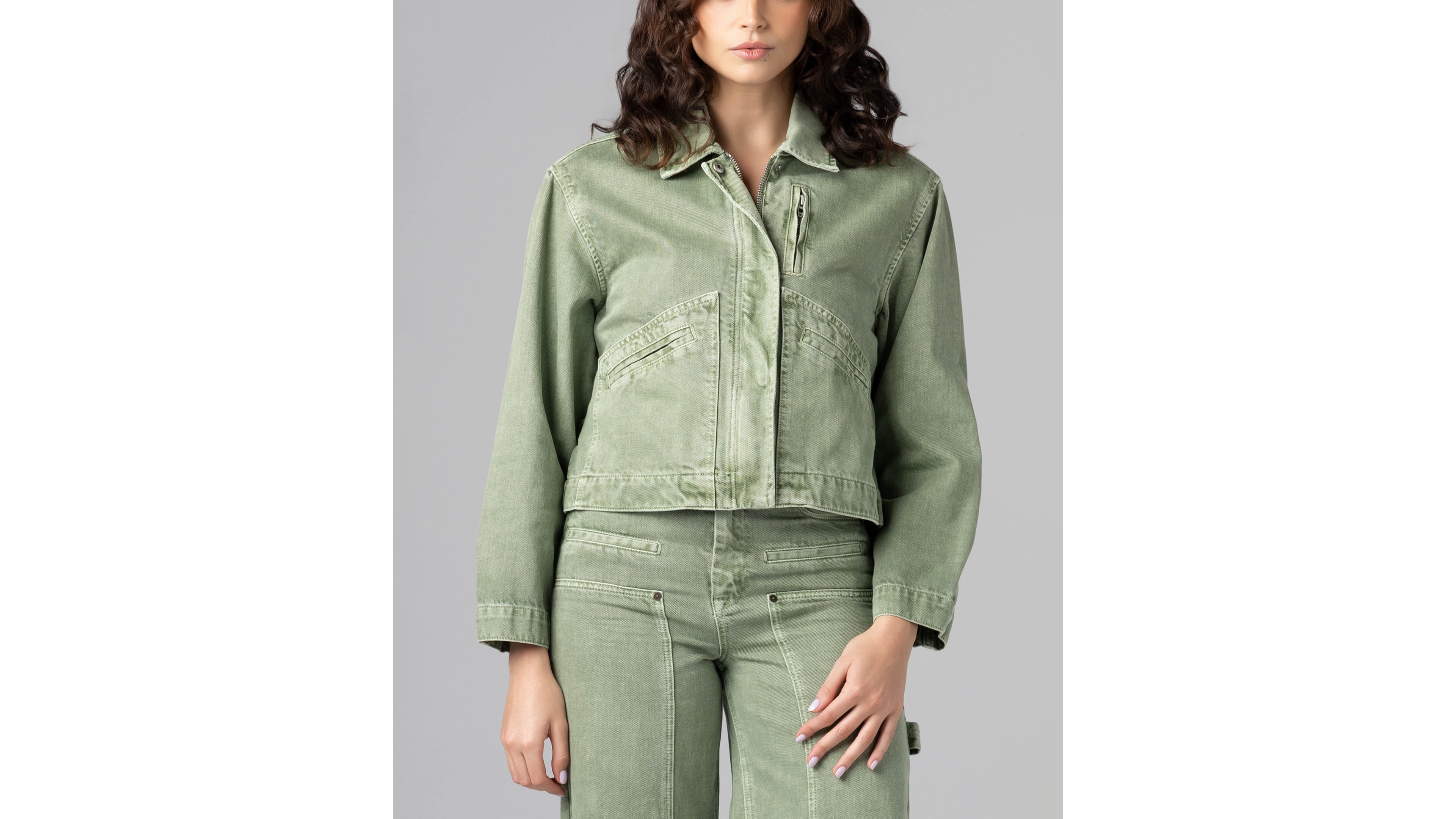Blank Nyc Women's Collared Twill Jacket