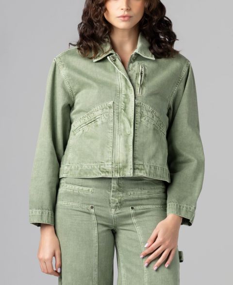 Женские куртки BLANK NYC Collared Twill Jacket