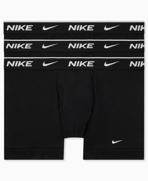 Бельё Essential для мужчин, хлопок, стрейч, 3 шт. — Nike, цвет: Чёрный