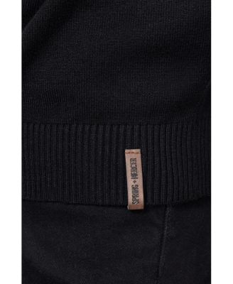 Men's SPRING + MERCER Quarter Zip Mock Neck Sweater