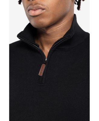 Men's SPRING + MERCER Quarter Zip Mock Neck Sweater