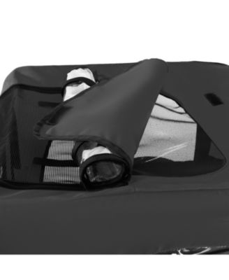 Black+Orange Outdoor Heavy Duty Collapsible Kitten Bike Trailer