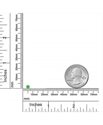 Tiny 3MM Solitaire CZ Cartilage 1 Stud Earring 14K Gold Screwback