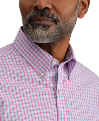 Men's Multi Plaid Long-Sleeve Dress Shirt