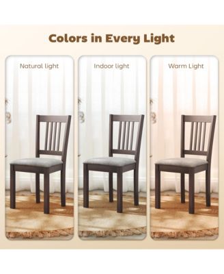 Dining Chairs Set of 2, Linen Upholste Kitchen Chairs,