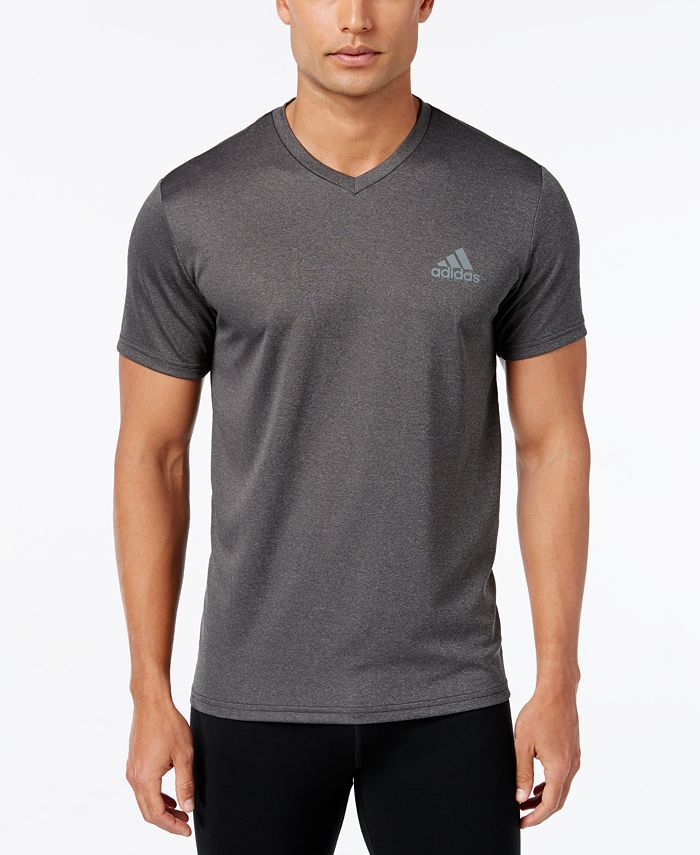 adidas Men's V-Neck ClimaLite T-Shirt & Reviews - T-Shirts - Men ...