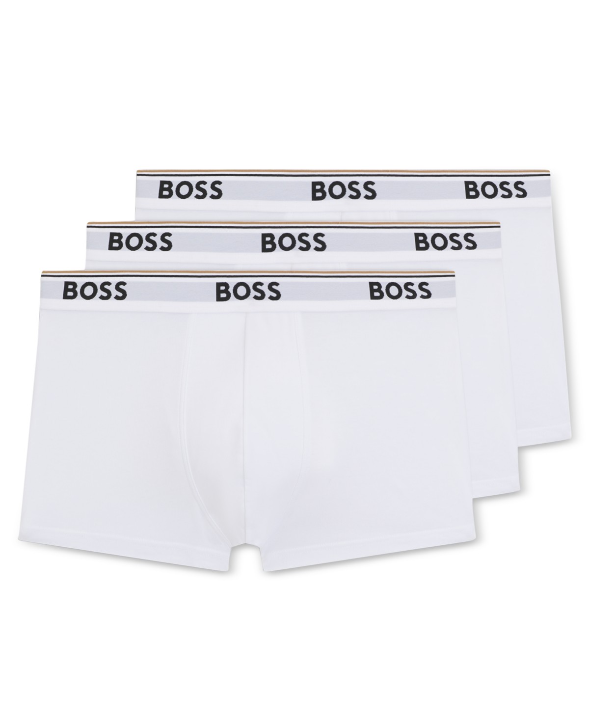 Мужские BOSS by Hugo Boss Men's 3-Pack Power Trunk Underwear — фото 1