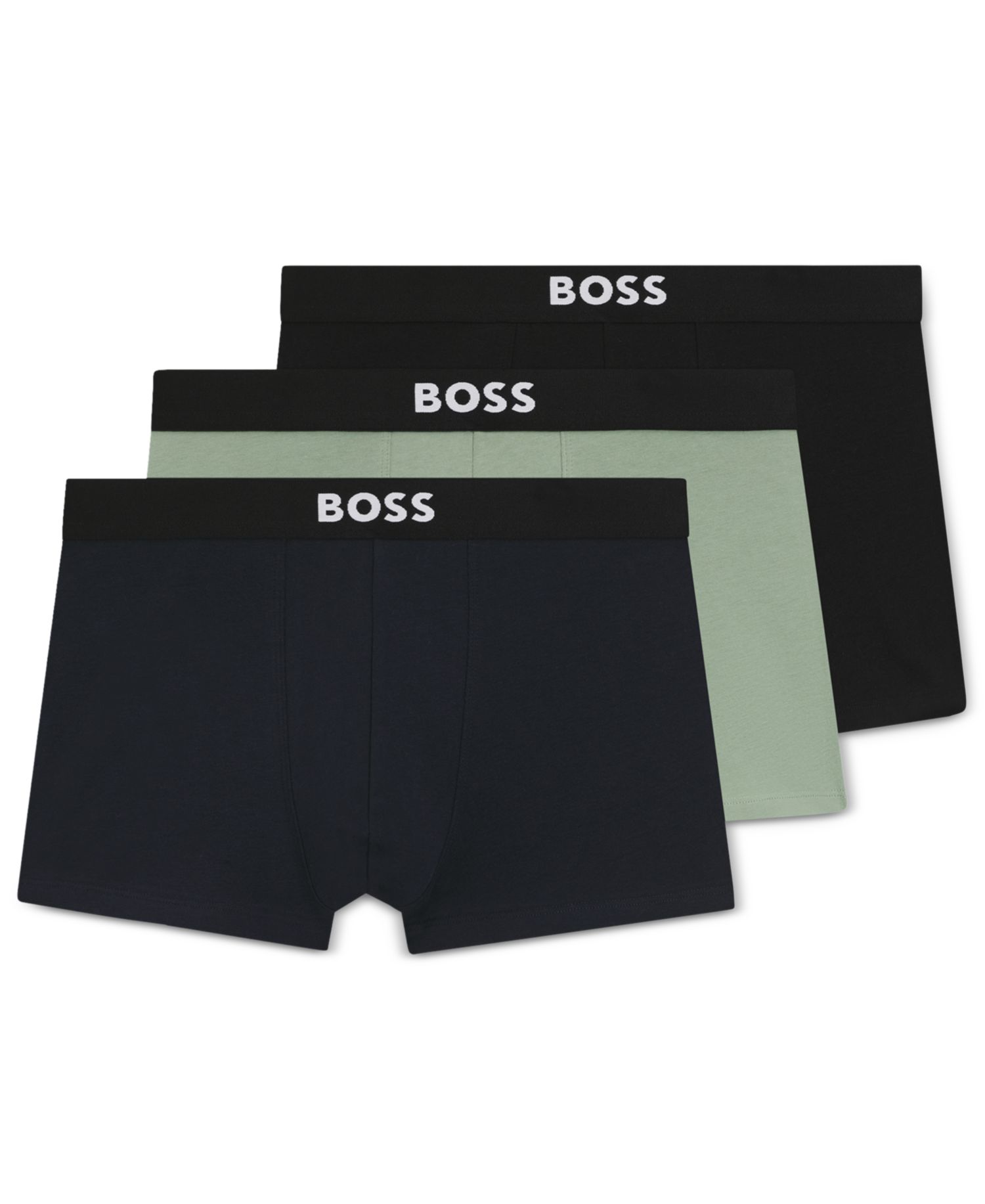 Men's 3-Pack Stretch Cotton Trunks