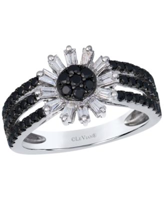 Blackberry Diamond (0.67 ct. t.w.) & Vanilla Diamond (0.38 ct. t.w.) Exotics Ring in 14k Vanilla Gold