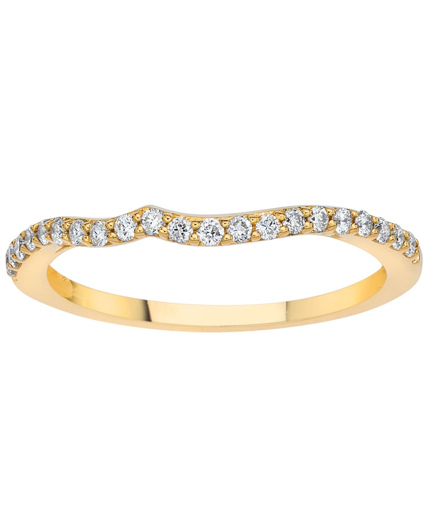 Vanilla Diamond (0.17 ct. t.w.) Bridal Ring in 14k Honey Gold