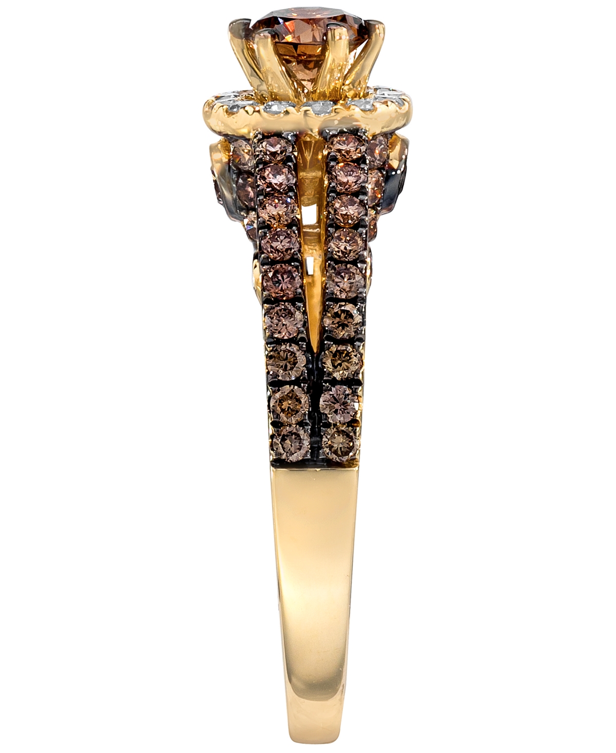 Le Vian Chocolate Diamond (1.03 ct. t.w.) & Vanilla Diamond (0.15 ct. t.w.) Ring in 14k Honey Gold
