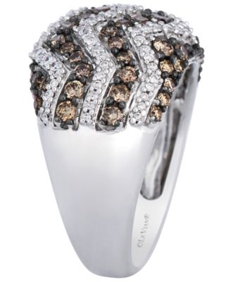 Chocolate Diamond (1.04 ct. t.w.) & Vanilla Diamond (0.32 ct. t.w.) Ring in 14k Vanilla Gold