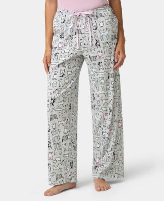 Women's Cotton Printed Mid-Rise Pants