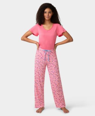 Women's Chalk Dot Printed Mid-Rise Pants